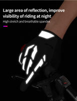 WEST BIKING-guantes de ciclismo reflectantes para hombre y mujer, manoplas de medio dedo para deporte, gimnasio, Fitness, bicicleta de carretera y montaña, Verano - details 16