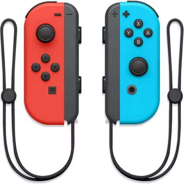 Controlador para Switch Joypad, Joypads mejorados para Switch Sports Game- Neon Red/Neon Blue Wireless Game Joypad - 1