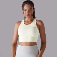 Hamidou-Sujetador deportivo para mujer, ropa interior de gimnasio, hilo Sexy, informal, a rayas, sin costuras, Top ajustado para gimnasio - details 9