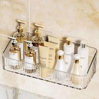 Soporte de iluminación para cosméticos instalado en la pared de la esquina, organizador de plástico, accesorios de baño no requieren perforación - details 5