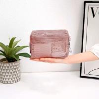 Bolsa de almacenamiento de nailon informal con cremallera, bolsa de malla, bolsas de aseo de mano multiusos para viaje - details 6