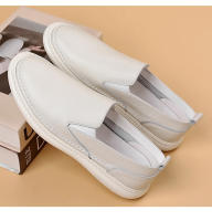Primera capa de cuero de vaca zapatos casuales para hombres zapatos blancos transpirables para hombres zapatos - details 30