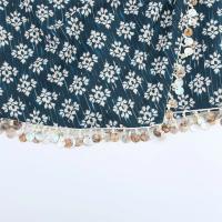 PB&ZA2025 Falda corta informal versátil con borlas de cuentas, cintura alta, estampada, nueva ropa de verano para mujer - details 5