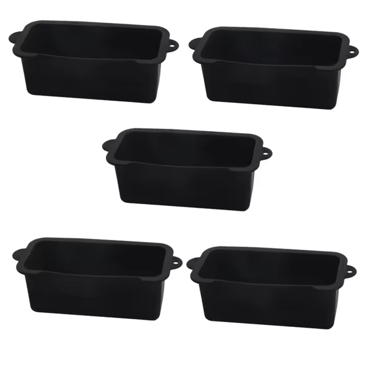 Revestimiento de silicona para taza de grasa, bandeja de goteo, reutilizable, color negro - 1