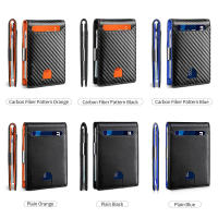 Cartera Minimalista Para Hombre Con Bloqueo RFID Portátil Gran Capacidad 11 Tarjetas Color Sólido Soporte Para Tarjetas De Crédito - details 5