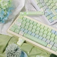 Gardenia Green Grape Keycap Set 143 Keys Cherry/FOA Profile PBT Dye Sublimation Customized Key Caps for nical Keyboards - details 3