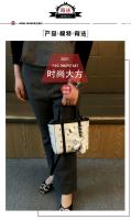 Bolso para mujer marca Hong Kong marca avanzada Qin2025Nueva bolsa de cubo portátil con contraste de un solo hombro para cesta de verduras - details 6