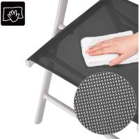 2X Sillas de Jardín Plegables Antracita Asiento Ligero Aluminio Silla Reclinable 8 Posiciones hasta 120Kg - details 14