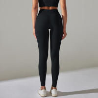 Pantalones deportivos de cintura alta sin costuras para yoga para mujer para hacer ejercicio y correr - details 14