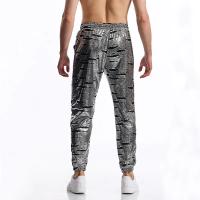 Modo nuage estampage à chaud hommes pantalons décontractés Harajuku Hip Hop Disco danse fête Streetwear cordón pantalon discothèque pantalon - details 8