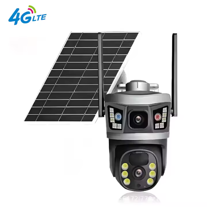 Camara de vigilancia exterior solar 4G doméstico  HD Visión nocturna inalámbrico WiFi inteligente remoto alarma vigilancia - 1