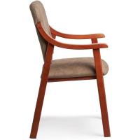 Silla de Comedor de Madera de Cerezo Antimanchas, Espalda Recta, Tamaño 86x54x54 cm, Marrón - details 16