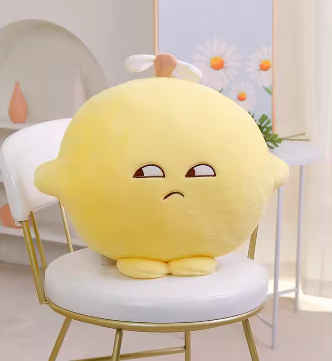 Almohada de limón divertida para hombres y mujeres, juguetes de peluche suaves y cómodos de dibujos animados, mi jefe, mismo estilo, muñecas lindas para el hogar, decoración, regalos de cumpleaños, 50cm - 1