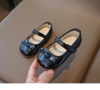 Zapatos de cuero para niñas, calzado de estilo coreano con fondo suave y pajarita, planos versátiles y elegantes, novedad de otoño, 2024 - details 9