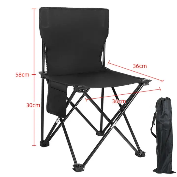 Silla de Camping portátil plegable, Sillas turistica, Silla de Pesca, muebles de exterior, equipo de Camping para Caminata por la naturaleza - 1