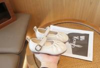 Zapatos de cuero de princesa para niñas, zapatillas individuales de moda con boca poco profunda, suela suave y boda para fiesta, novedad de primavera 2024 - details 9