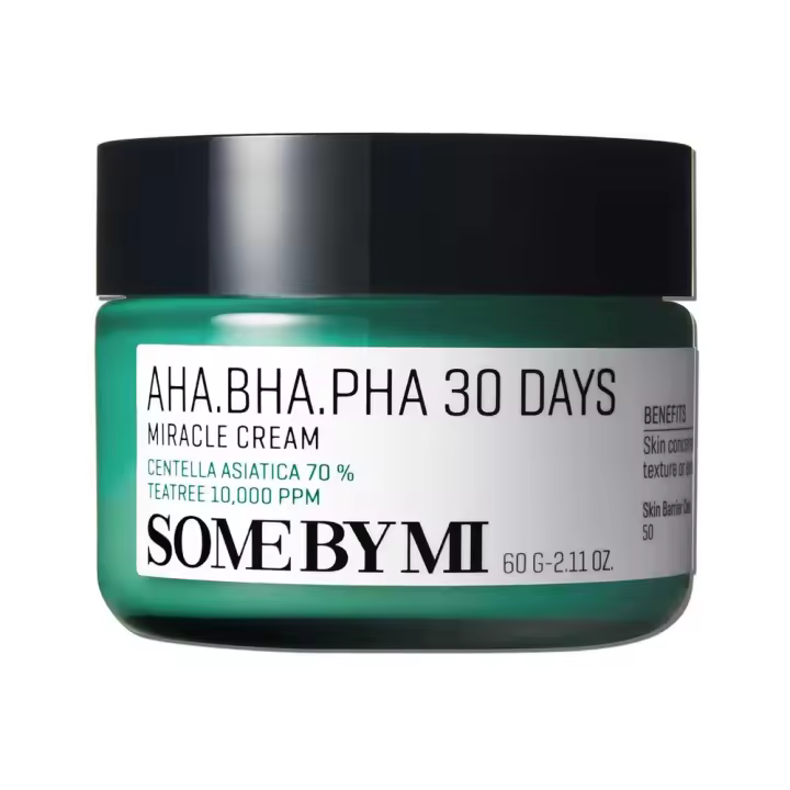 SOME BY MI AHA BHA PHA 30 Days Miracle 2.02 oz, 60 ml Hidratante de centella con ácido salicílico exfoliante suave para todo tipo de uso diario - 1