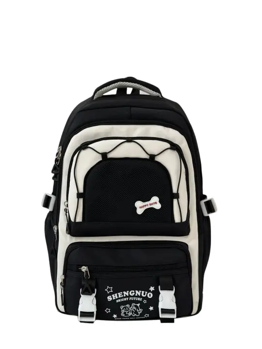 Mochila Escolar de Nylon Estilo Casual para Chicas Estudiantes Material de Lining resistente - 1