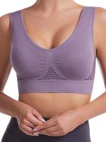 Sujetador deportivo con almohadillas incorporadas, transpirable, alta elasticidad, sin aros, perfecto para yoga, fitness, correr - details 16