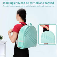 Cama de bebé para recién nacidos, nido de dormir, cama de viaje plegable, mosquitera, Moisés, cesta de dormir infantil para 0-24 meses - details 11