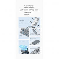 Soporte plano multifuncional, barra de empuje, tabla entrenamiento para el pecho el artefacto de entrenamiento muscular Abdominal - details 1