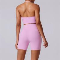 Conjunto de yoga para mujer, pantalones de Yoga de pierna ancha para gimnasio, entrenamiento, pantalones - details 3