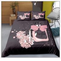 Juego de ropa de cama con Perfume personalizado, funda de edredón rosa con flores, ropa de cama, regalo romántico de moda - details 7