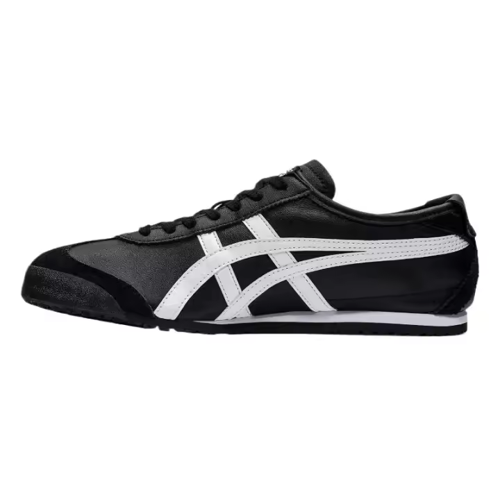 Leten 100% genuino MEXICO 66 Negro Blanco DL408-9001 Zapatillas bajas unisex - 1