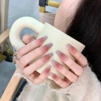 Caja de 24 piezas uñas removibles estilo corto parches uñas postizas uñas tabletas - details 10