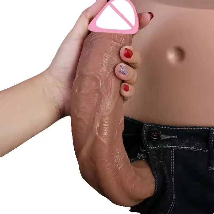 Leten-consolador realista enorme y grueso para mujer, tapón Anal de doble penetración, masturbador vaginal, pene falso, juguete Sexual para adultos - 1