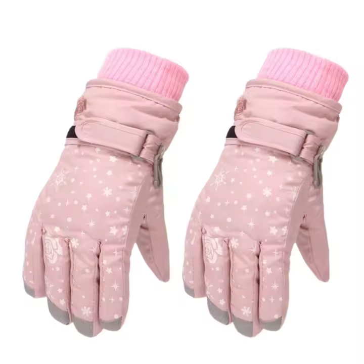 Guantes de esquí para niños, manoplas gruesas y cálidas para deportes al aire libre, impermeables y a prueba de viento, para ciclismo, Snowboard y nieve, Invierno - 1