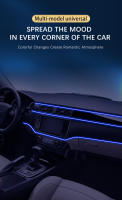 Barra de luz ambiental para coche, lámpara de atmósfera con tira oculta Interior LED Universal RGB con múltiples modos - details 5