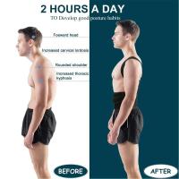 Corrector de espalda para mujeres y hombres, enderezador de espalda, corrección de escoliosis y mandíbula, entrenador de postura estable - details 7