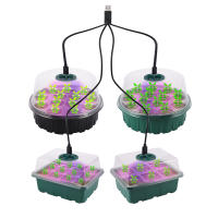 Bandejas de inicio de semillas con luz de cultivo, Kits de Inicio de siembra con cubierta de cúpula de humedad, bandejas de germinación de plantas de jardinería interior - details 3