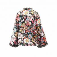 Ropa acolchada de algodón para mujer，Cachemira impresa，Comodidad y casual，Manga acampanada suelta - details 5