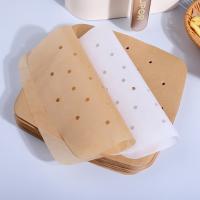 Freidora de aire cuadrada, papel especial impermeable, a prueba de aceite y resistente a altas temperaturas, papel de vapor para el hogar, horno de barbacoa, placa para hornear, papel, aceite de silicona - details 0