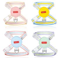 Conjunto de arnés y correa ajustables para perros, chaleco para caminar para mascotas transpirable multicolor con cuerda de tracción, correa para el pecho para perros para todas las estaciones - details 3
