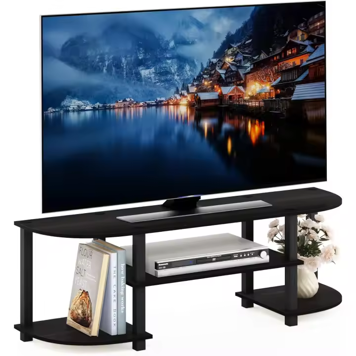 Soportes de TV sin Herramientas, Roble, Negro, 52 - 1