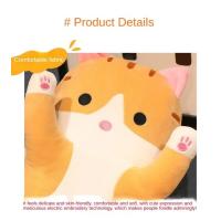 Almohada de Cuerpo Rellena de Gato Diseño de Dibujos Animados Kawai Ideal para Sofá, Dormitorio, Decoración del Hogar, Regalos Creativos - details 9