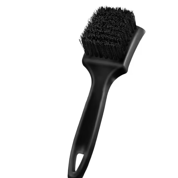Cepillo para llantas de coche, cepillos de limpieza para cubos de ruedas, accesorios de limpieza para detalles de ruedas de coche, herramienta de lavado automático de neumáticos negros. - 1