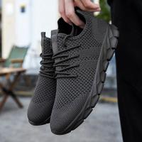 zapatos informales Unisex a la moda, calzado ultraligero de talla grande, zapatillas cómodas antideslizantes para exteriores, zapatos de malla transpirable para hombres - details 13