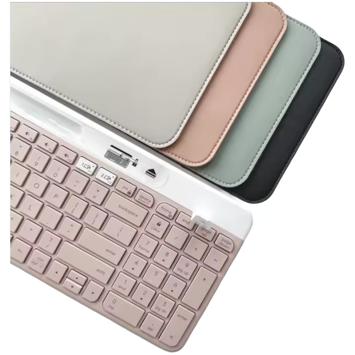 Estuche Protector De Cuero PU Para Teclado Inalámbrico Logitech K580 Bolsa De Almacenamiento Antipolvo Y Anti Golpes Caja De Protección Portátil Para Teclado De Manivela - 1