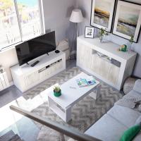 Comedor, Modelo Nova, Acabado Blanco Artik, Medidas: 105 cm (Largo) x 55 cm (Ancho) x 45-54 cm (Alto) - details 3
