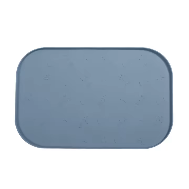 Mantel individual de silicona para mascotas Mantel individual de altura con borde anti-derrame - 1