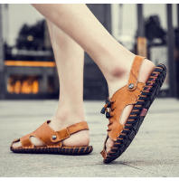 Sandalias de cuero para hombre, zapatos informales antideslizantes, cómodos, para playa y deportes, para verano - details 18