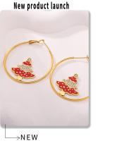 Arbol de Navidad con Collar de circón, pulsera, pulsera, mujer, inoxidable Maple, Cuban Cadena, joyería de Fiesta Diaria - details 8