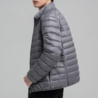Chaqueta ligera de plumón de pato para hombre, abrigo informal de marca a la moda, relleno de plumón de pato blanco, invierno, 2024, nuevo, 90% - details 4
