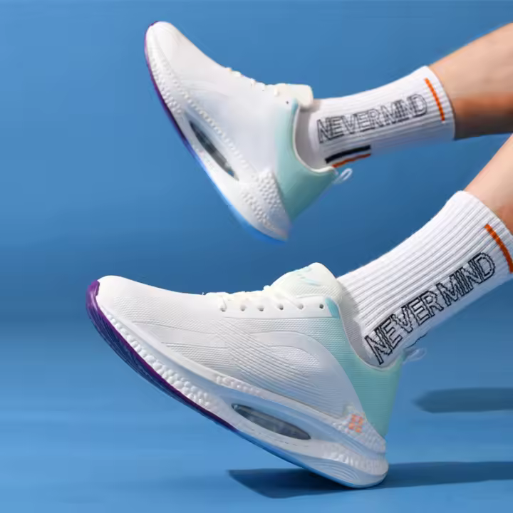 Cuerda para correr para mujer, cojín de aire para tenis de entrenamiento, cuerda para caminar ligera con soporte para lazo - 1
