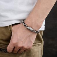 Premium sense ratán estampado pulsera hombre y mujer personalidad tendencia retro minimalista hip-hop nicho dominante pulsera moda de la mano - details 2