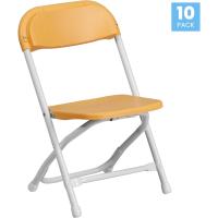 10 sillas Plegables de plástico para niños, Color borgoña, Juego de 10 - details 25